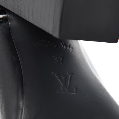 Louis Vuitton Calfskin Patent Pony Hair Fireball Ankle Boots 37 Leopard 6 of 8