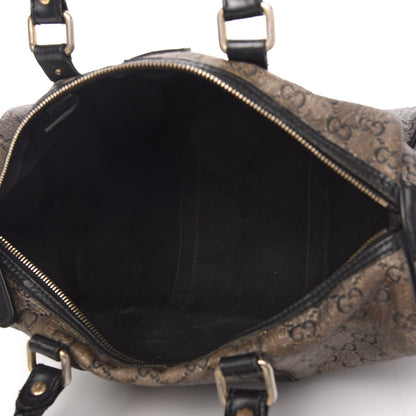 Gucci Metallic Monogram Canvas Medium Joy Boston Black 5 of 10