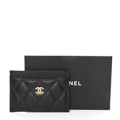 Chanel Caviar Quilted Card Holder Black 9 of 9