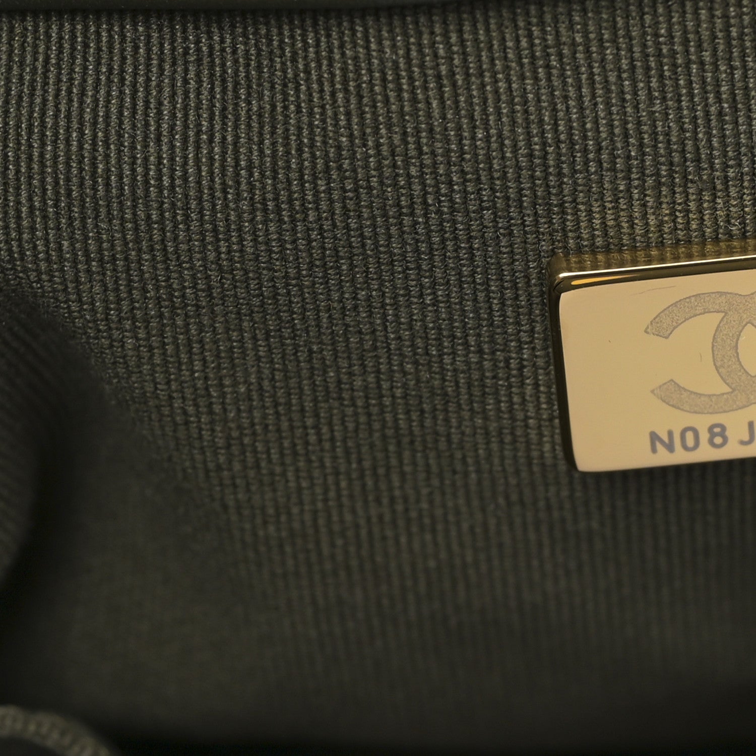 Chanel Calfskin Small Deauville Tote Khaki 8 of 10