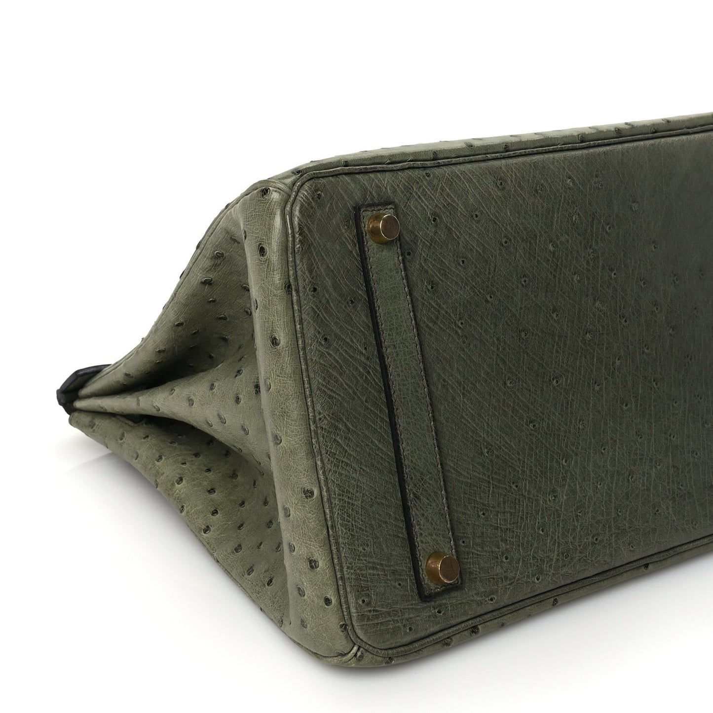 Ostrich Birkin 35 Vert Olive