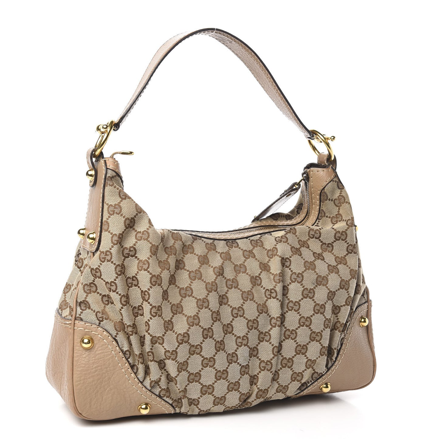 Monogram Medium Jockey Hobo Beige
