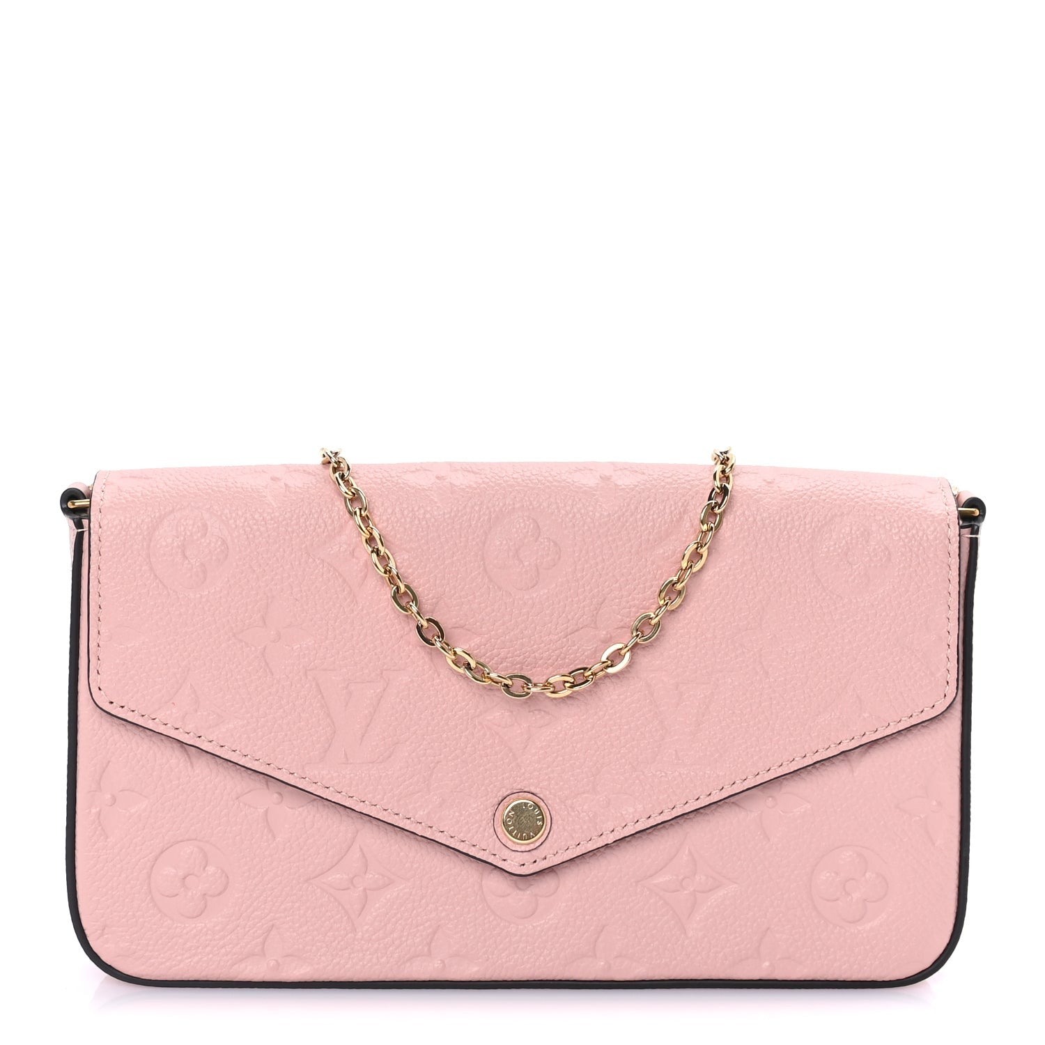 Louis Vuitton Empreinte Pochette Felicie Chain Wallet Rose Poudre Rose Poudre 2 of 10