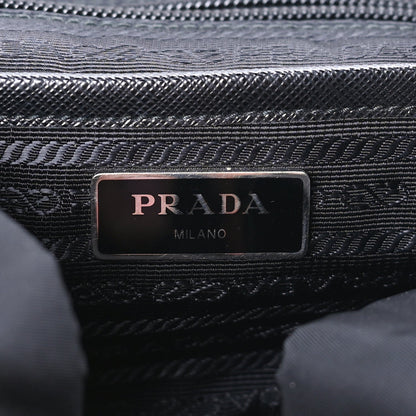 Prada Tessuto Nylon Saffiano Vela Medium Backpack Black 4 of 7