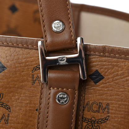 MCM Visetos Shopping Tote Cognac 10 of 10