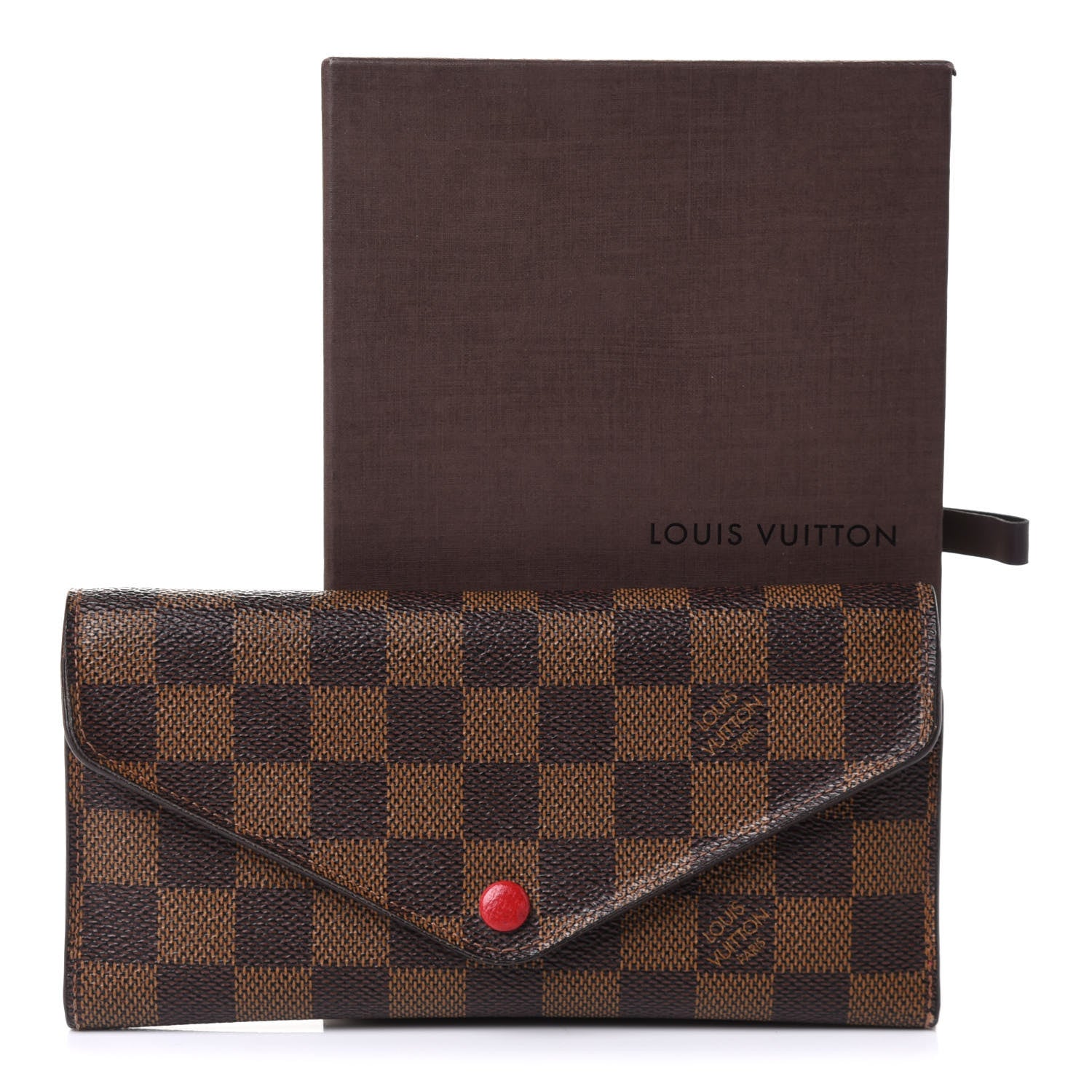 Louis Vuitton Damier Ebene Josephine Wallet Red 8 of 8