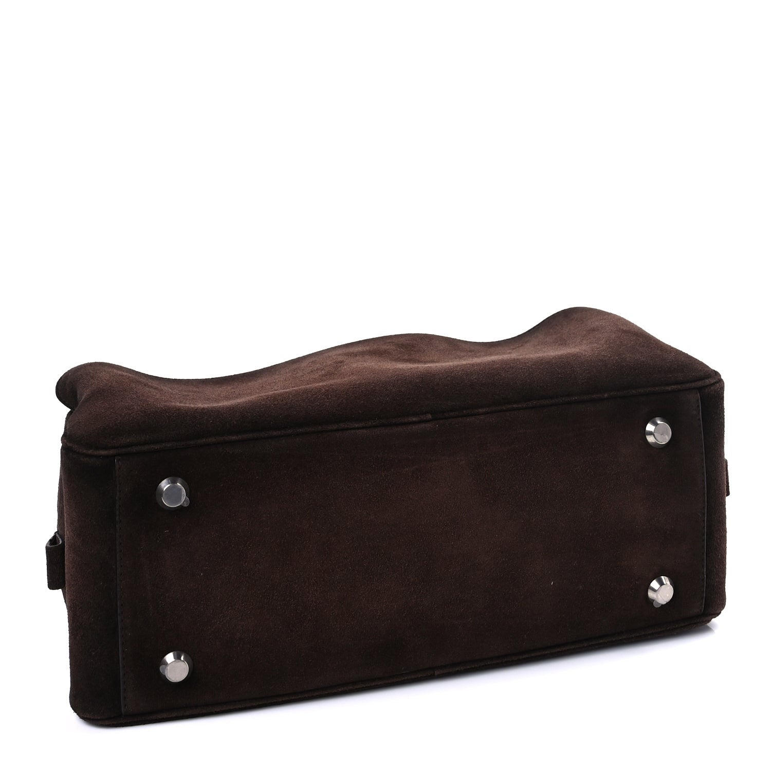 Balenciaga Suede Calfskin Small Carrie Bowling Bag Light Espresso 3 of 8