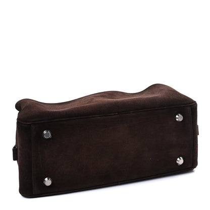 Balenciaga Suede Calfskin Small Carrie Bowling Bag Light Espresso 3 of 8