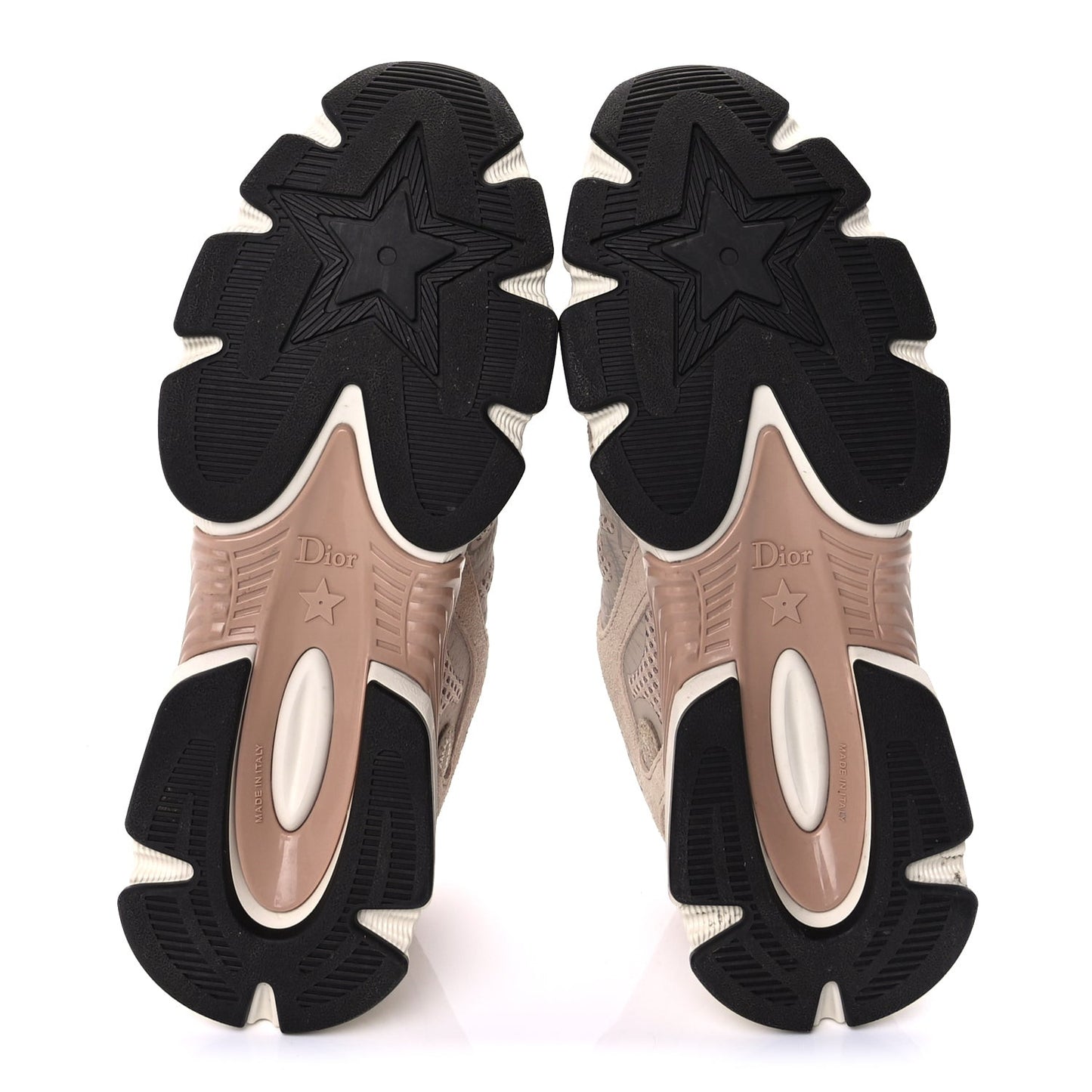 Suede Mesh Dior Chrono Sneakers 38.5 Beige