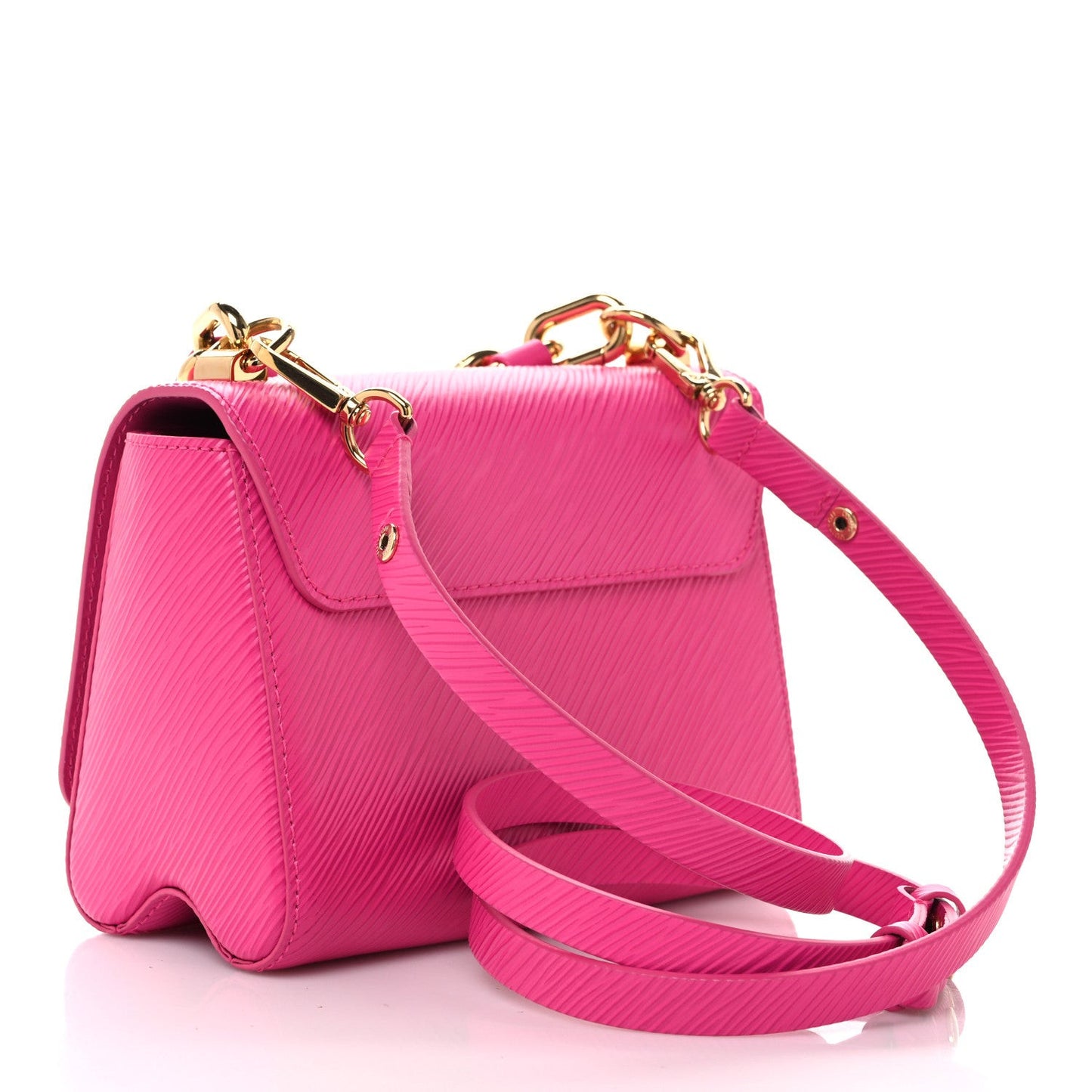 Epi Twist Braided Chain Shoulder Bag PM Rose Miami