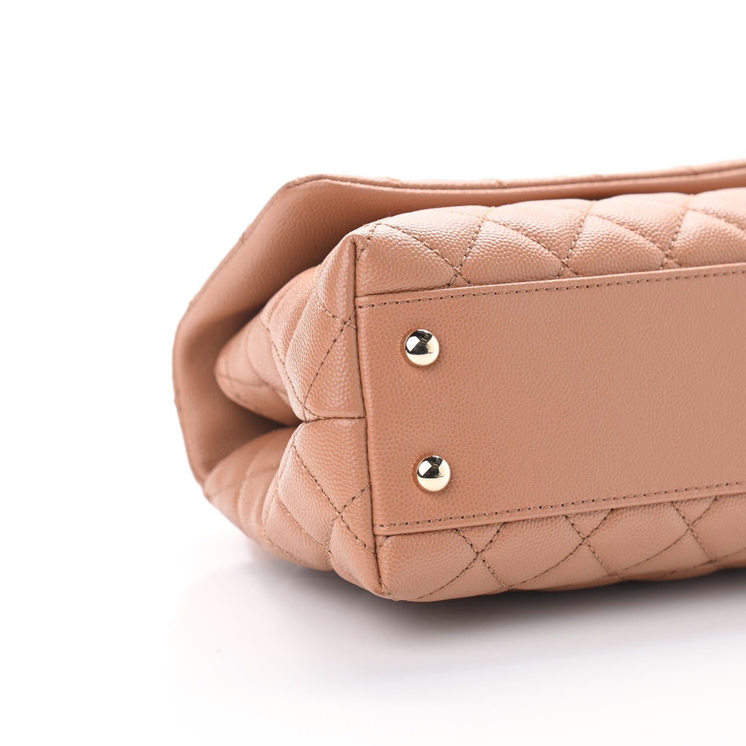 Chanel Caviar Lizard Embossed Quilted Mini Coco Handle Flap Brown 8 of 9