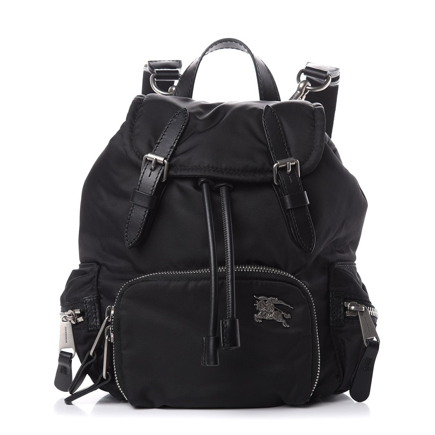 Nylon Small Rucksack Backpack Black
