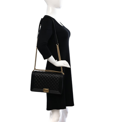 Chanel Caviar Quilted New Medium Boy Flap Black 2 of 8