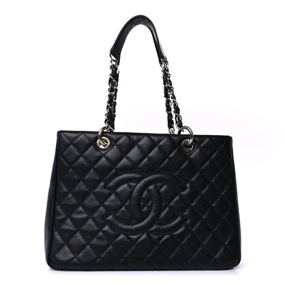 Chanel Caviar Quilted Grand Shopping Tote GST Black 2 of 9