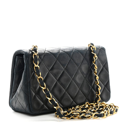 Chanel Lambskin Quilted Small Single Flap Black 3 of 12