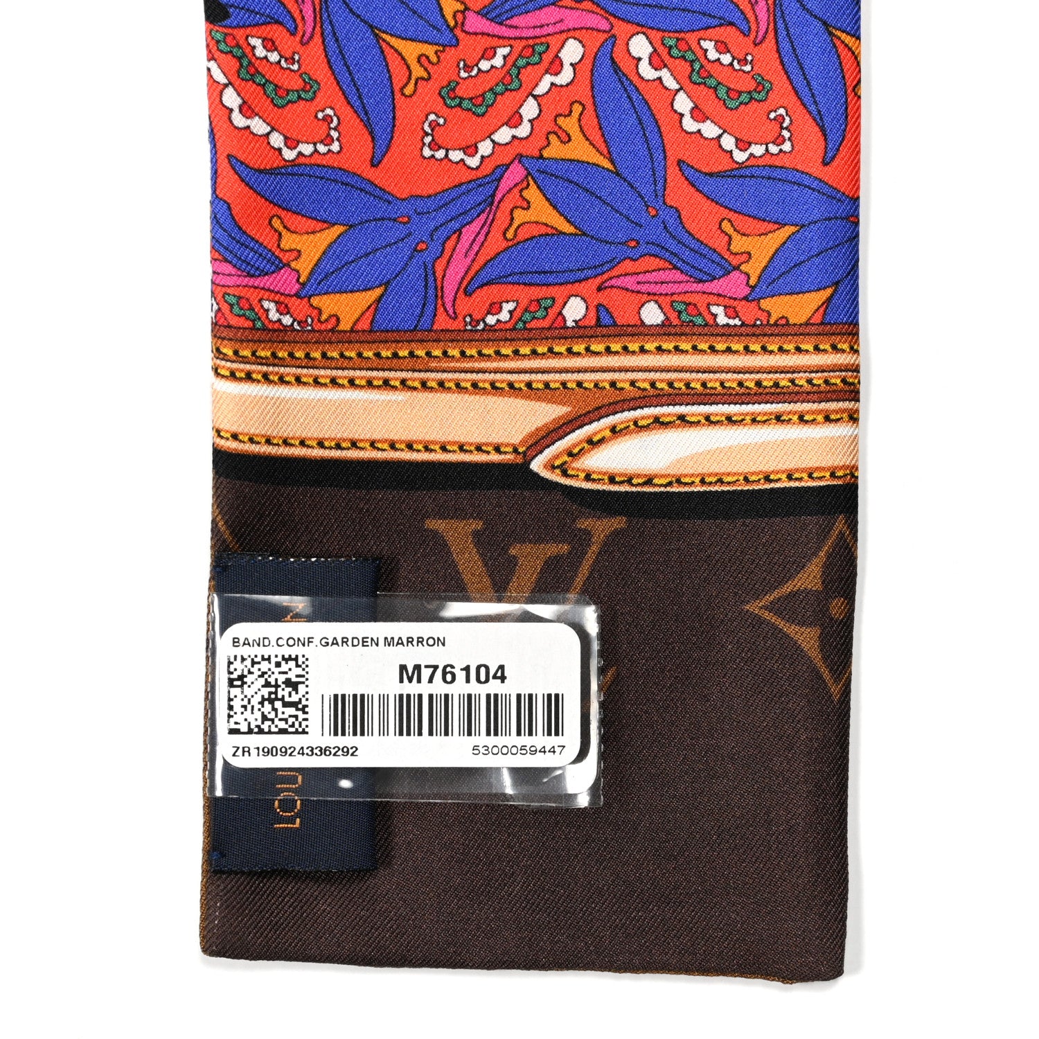 Louis Vuitton Silk Monogram Confidential Garden Bandeau Brown 3 of 3