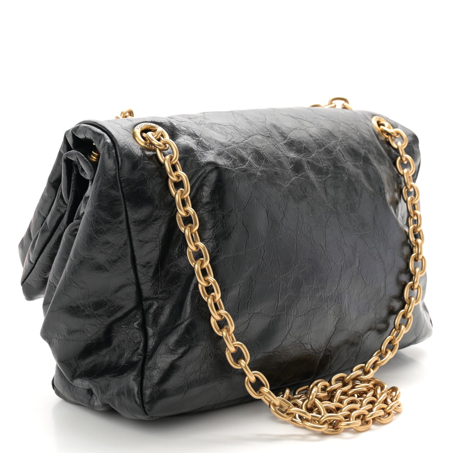 Balenciaga Arena Calfskin Small Monaco Chain Shoulder Bag Black 3 of 10