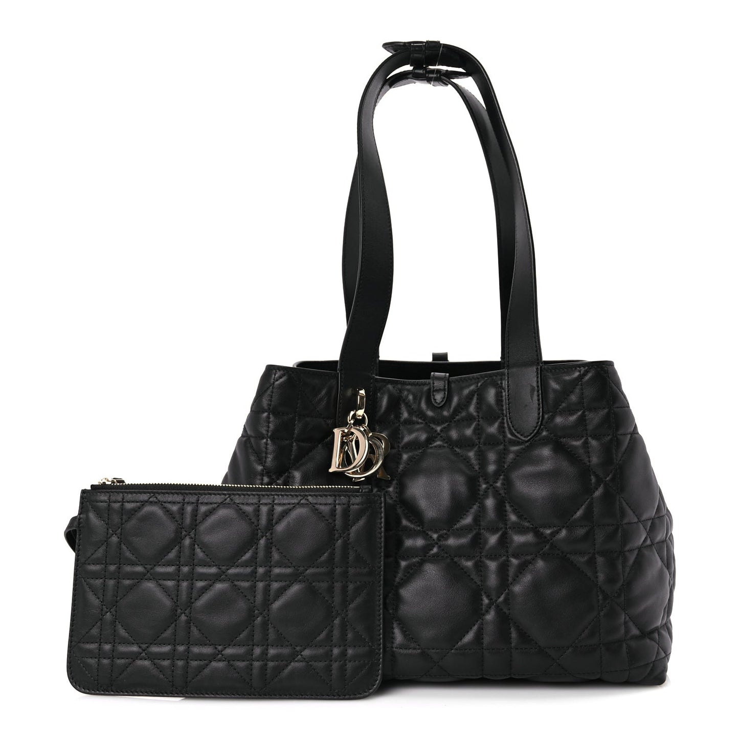 Calfskin Macrocannage Medium Toujours Black