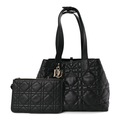 Christian Dior Calfskin Macrocannage Medium Toujours Black 2 of 9
