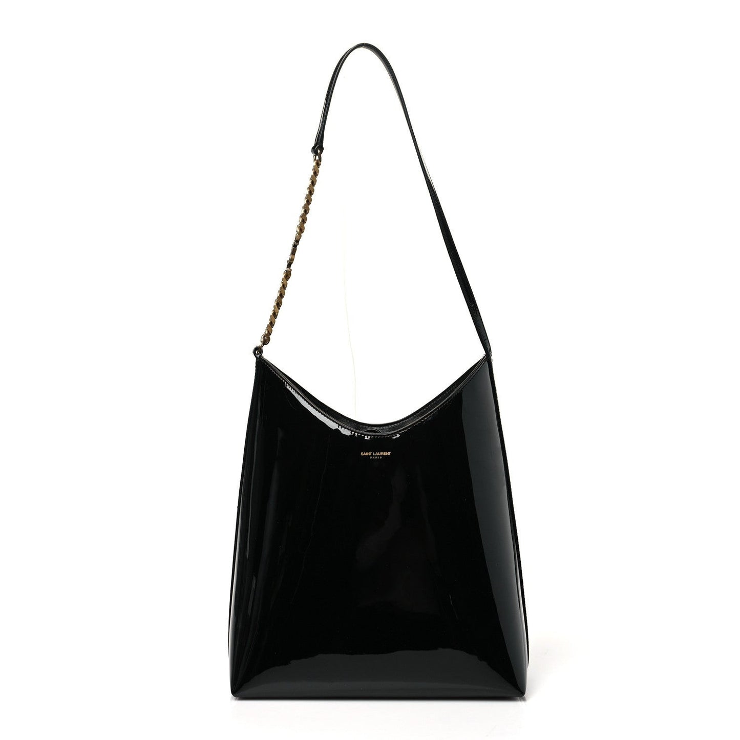 Patent Calfskin Rendez-Vous Hobo Black
