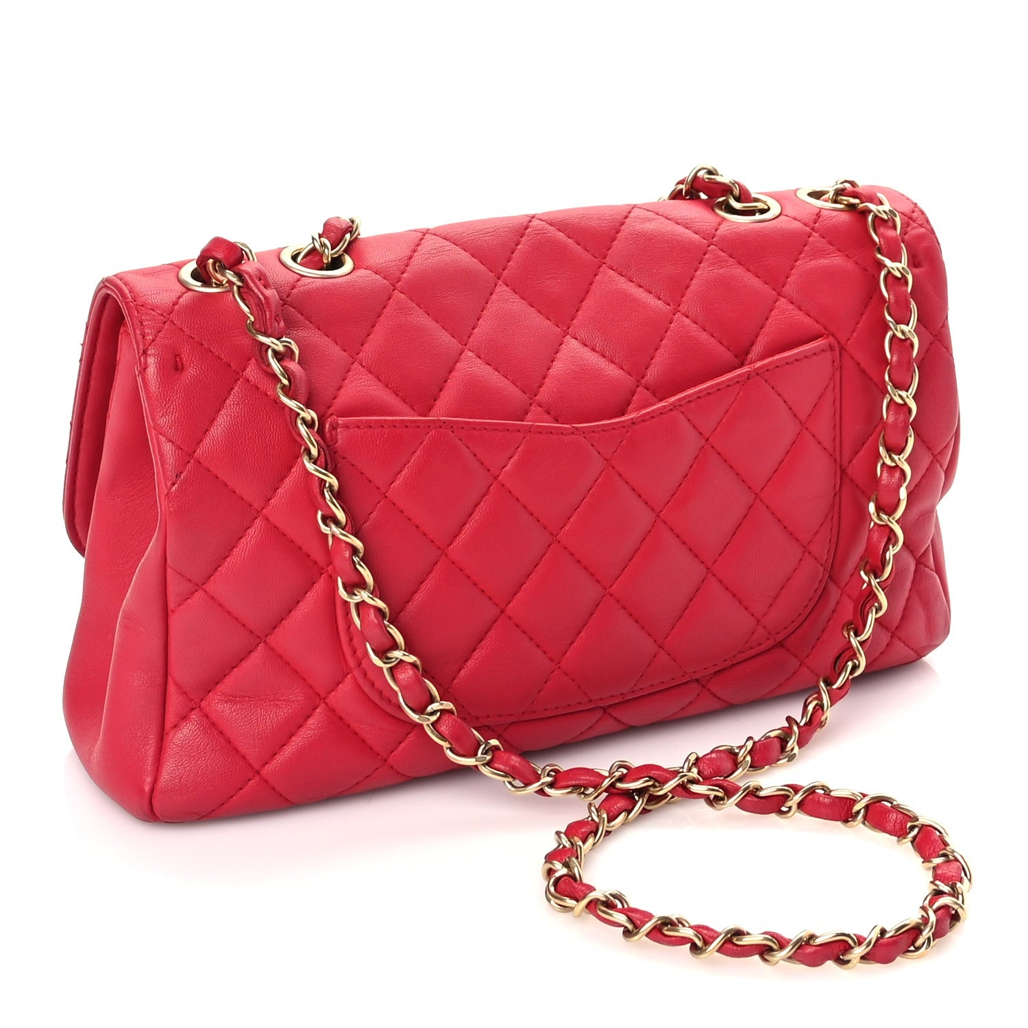 Chanel Lambskin Quilted Medium Mademoiselle Chic Flap Pink 2 of 9