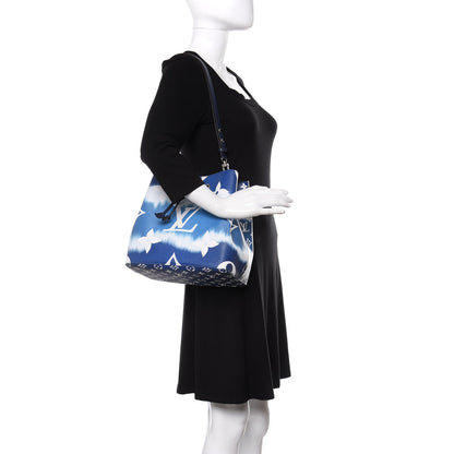 Louis Vuitton Monogram Escale Neonoe MM Blue 2 of 10