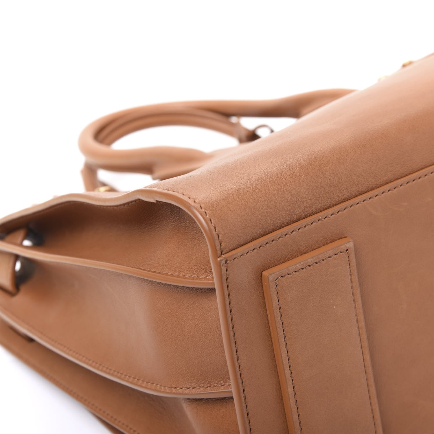 Saint Laurent Smooth Calfskin Small Supple Sac De Jour Tan 7 of 11