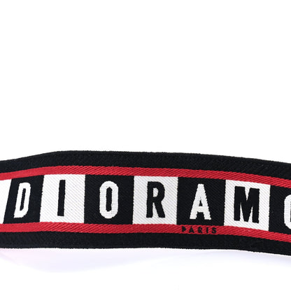 Christian Dior Canvas Embroidered Dioramour Shoulder Strap  Black Red White 4 of 5