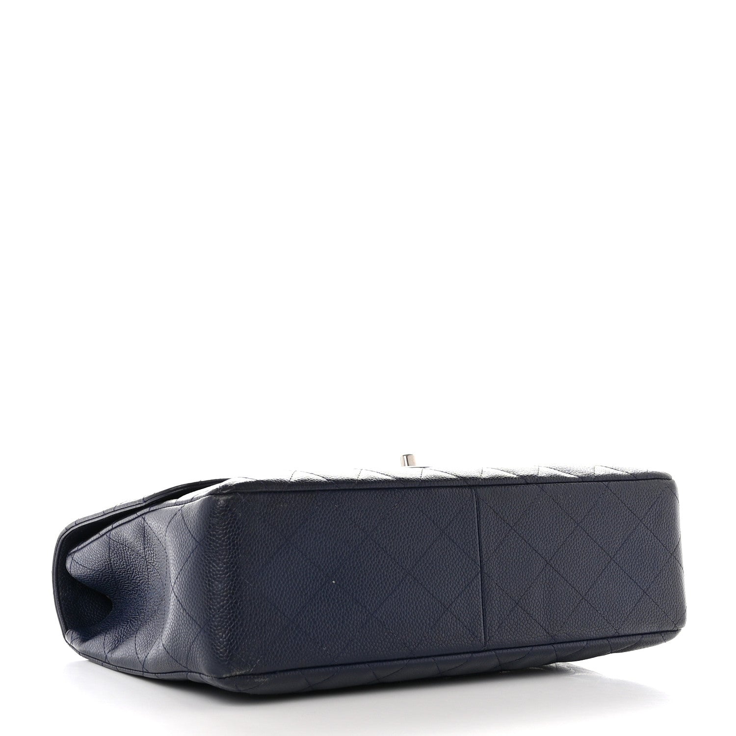 Chanel Caviar Quilted Jumbo Single Flap Navy 4 of 12