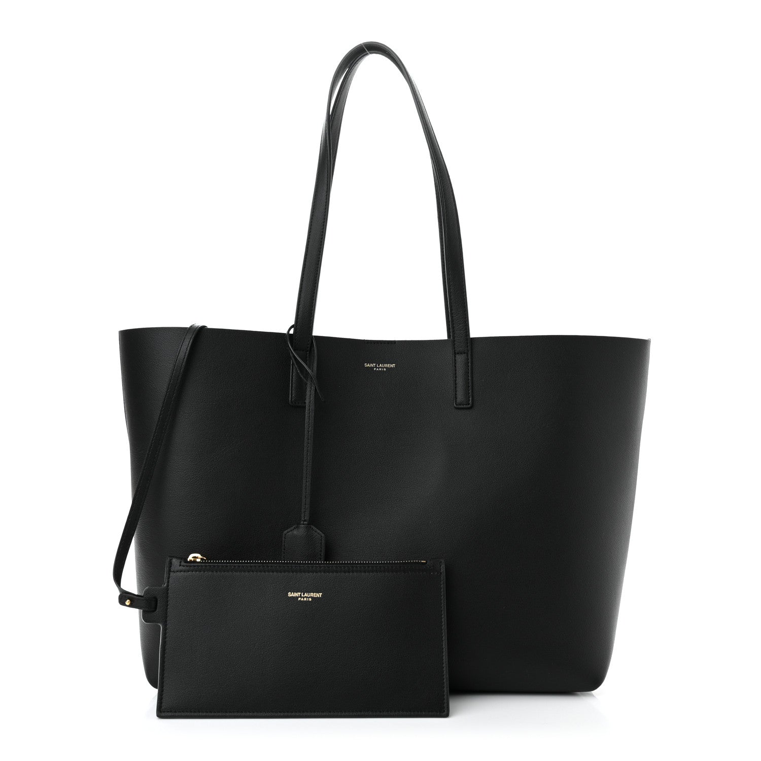 Saint Laurent Calfskin Large Shopping Tote Black 1 of 11