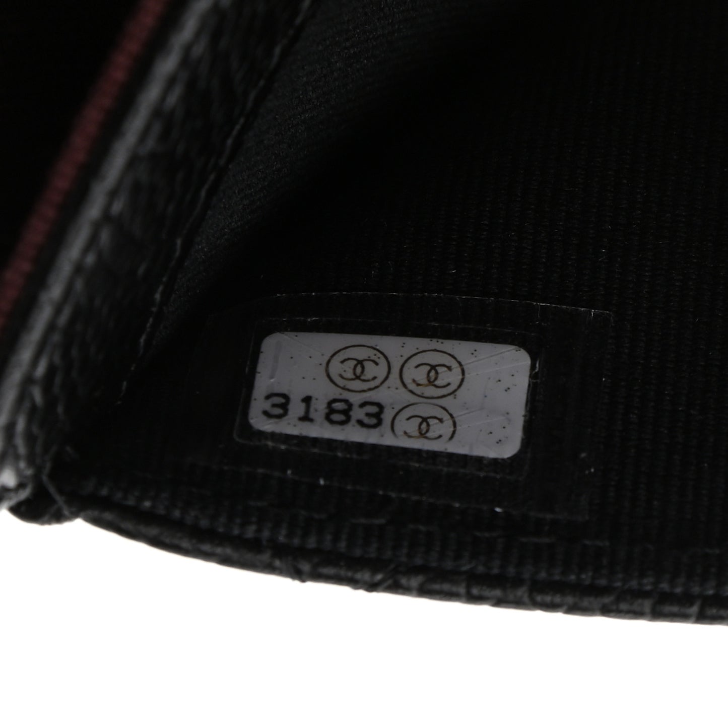 Caviar Quilted Flap Card Holder Wallet Black