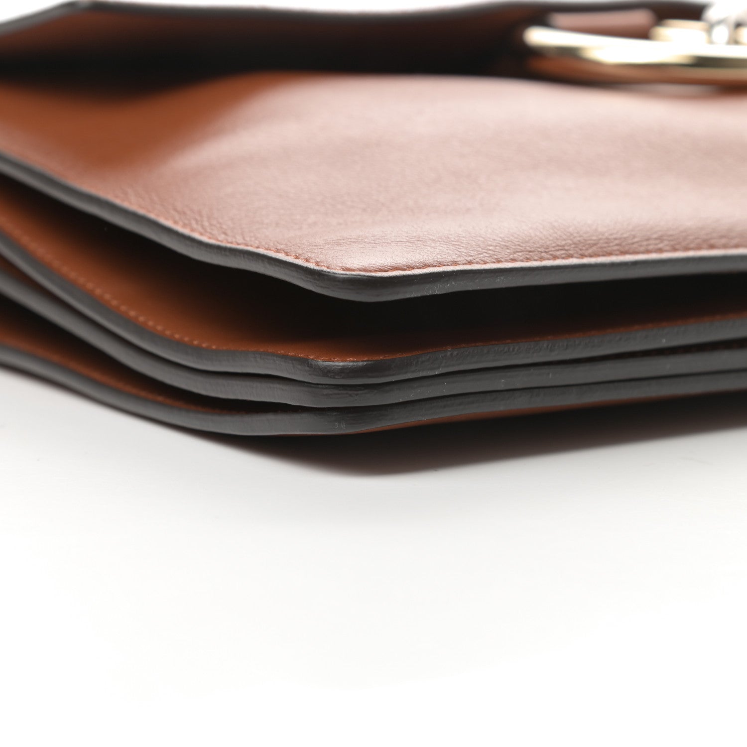 Chloe Suede Calfskin Medium Faye Shoulder Bag Tobacco 9 of 14