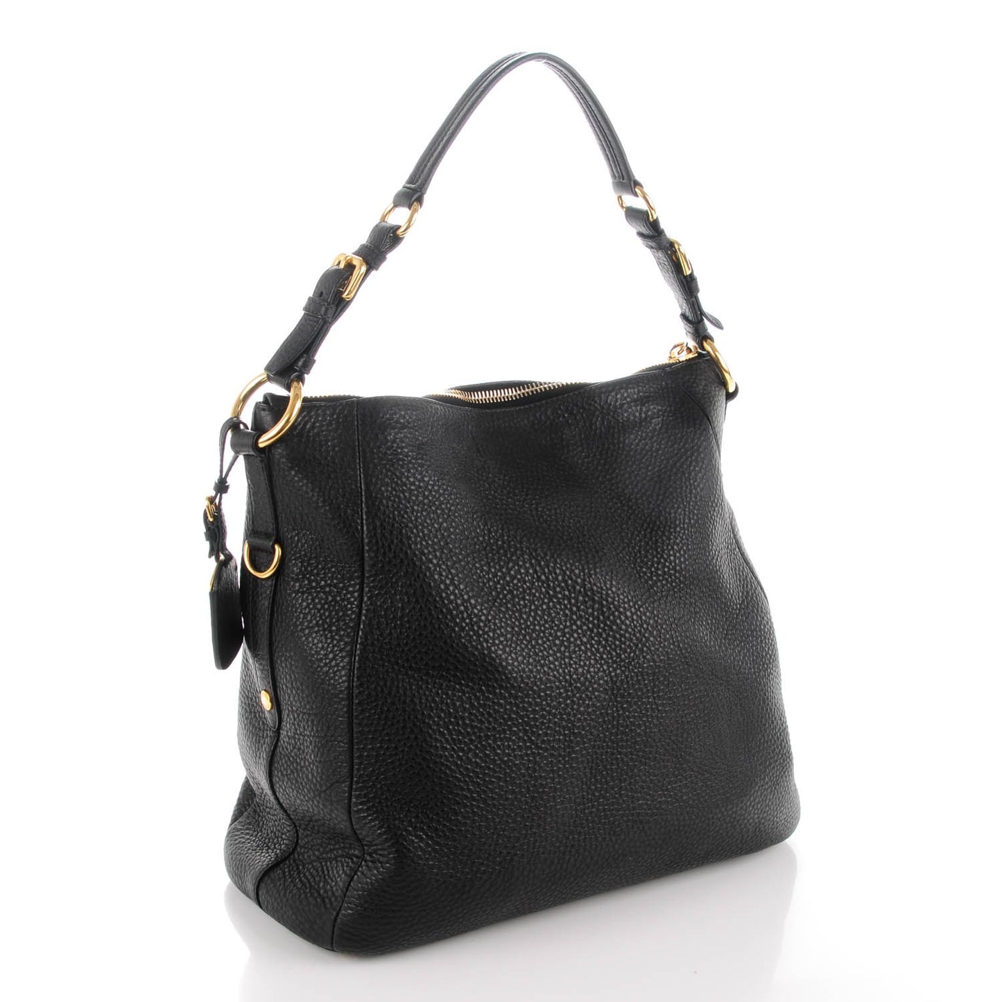 Deerskin Shoulder Bag Black