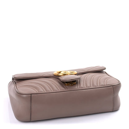 Gucci Calfskin Matelasse Small GG Marmont Shoulder Bag  Porcelain Rose 3 of 8