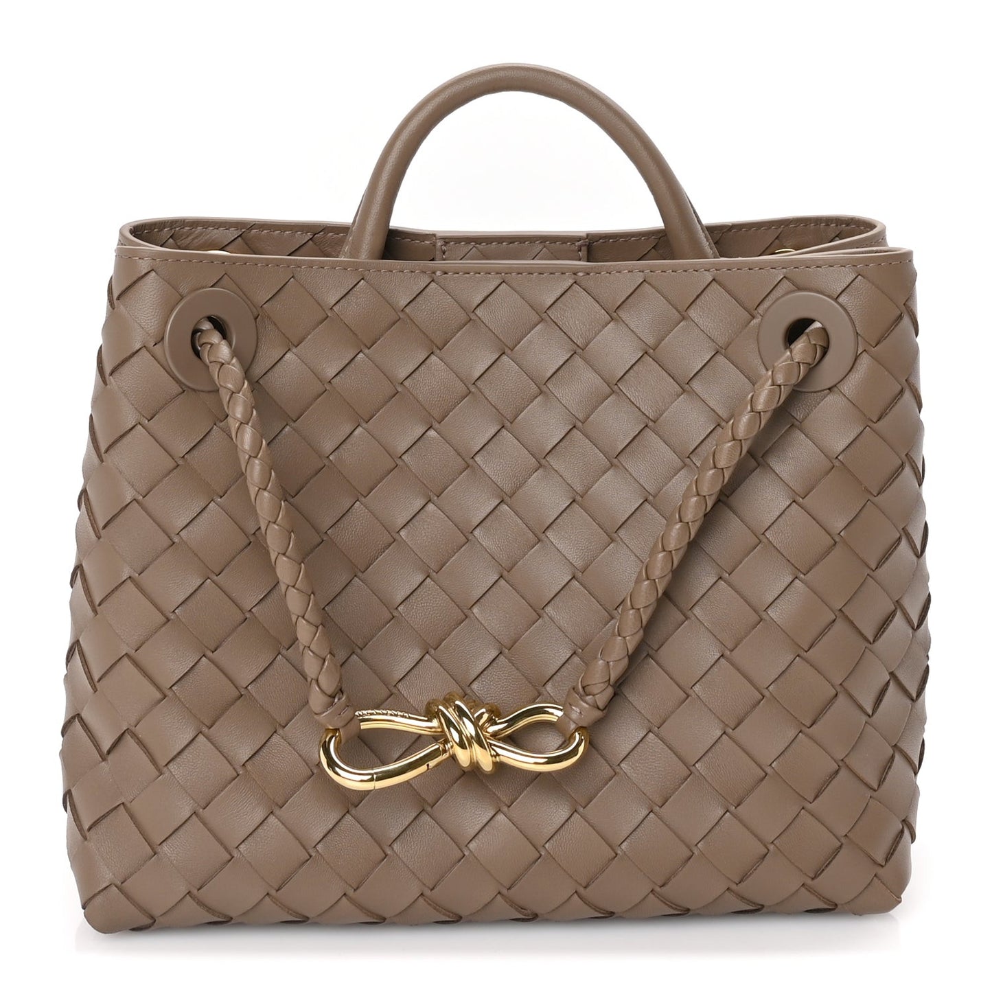 Nappa Intrecciato Small Andiamo Shoulder Bag Pinecone