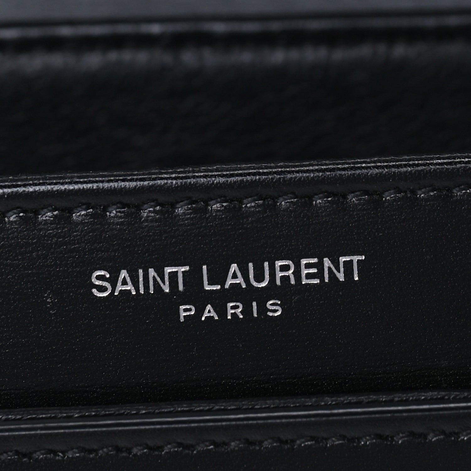 Saint Laurent Box Calfskin Monogram Medium Solferino Satchel  Black 5 of 7