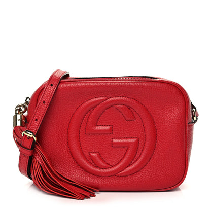 Gucci Pebbled Calfskin Small Soho Disco Bag Vibrant Red Vibrant Red 1 of 11