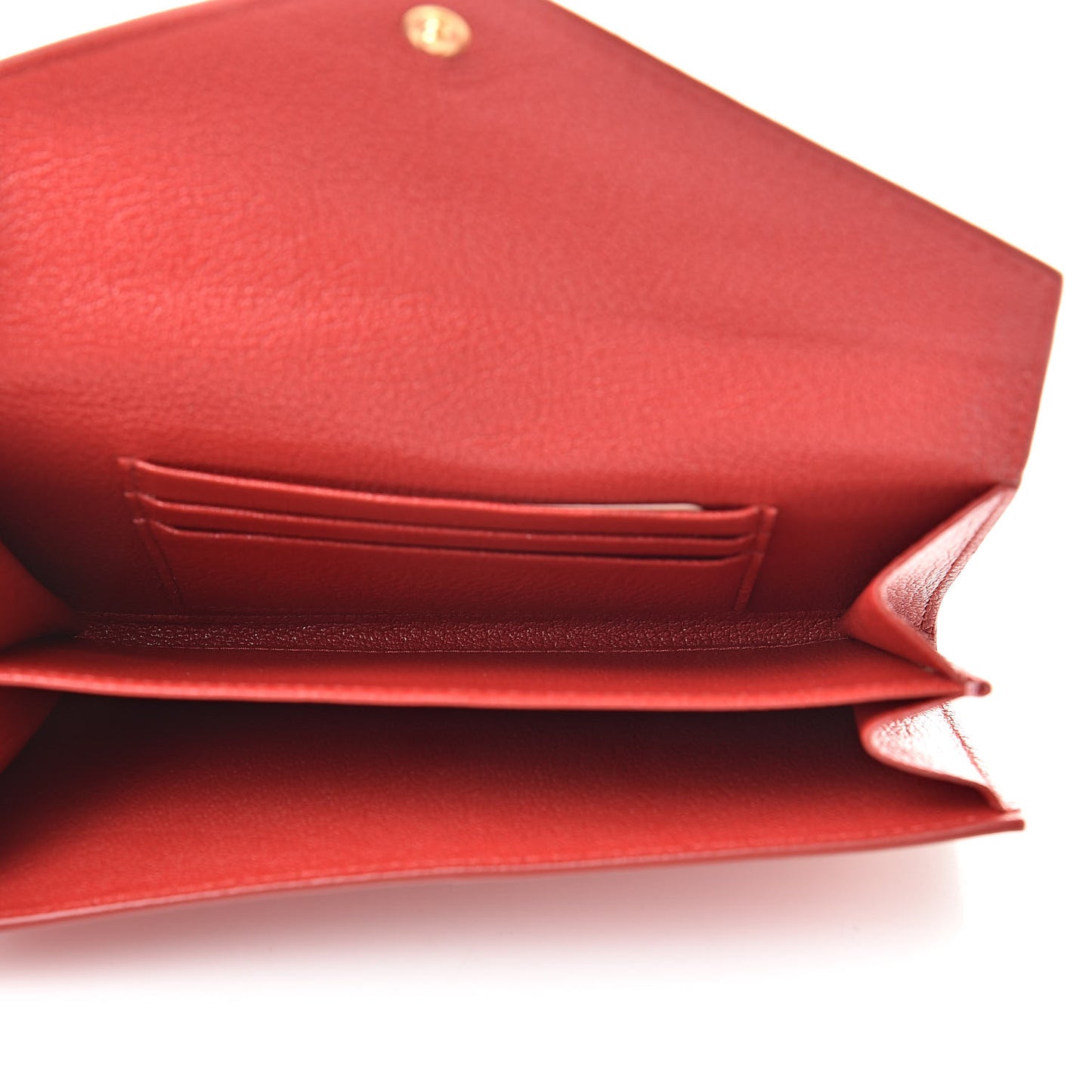 Goatskin Madras Love Envelope Wallet Rosa