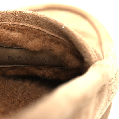 Chanel Suede Calfskin CC Loafers 37 Dark Beige 10 of 12