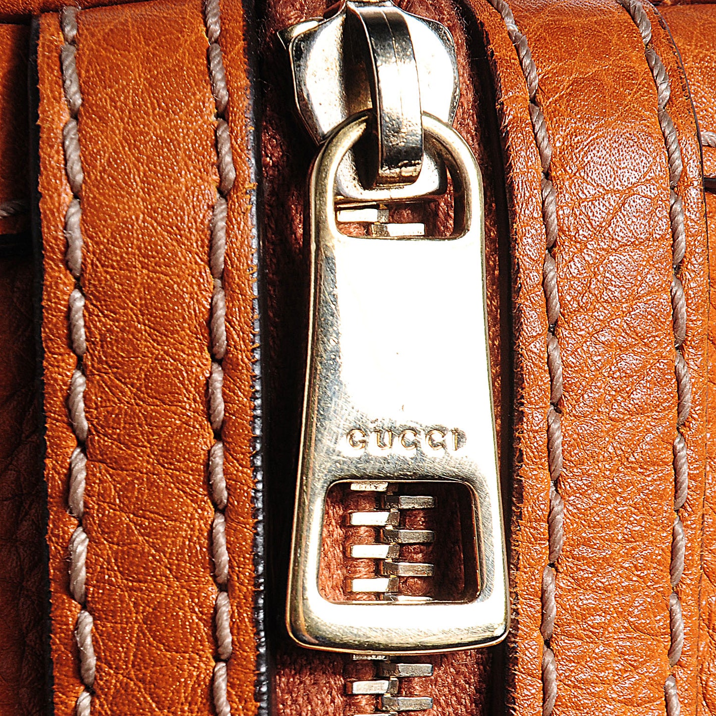 Calfskin Vintage Web Medium Boston Tobacco