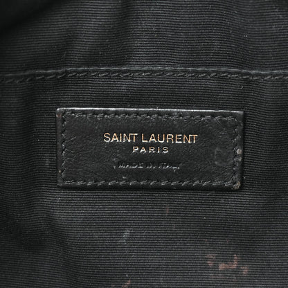 Saint Laurent Calfskin Matelasse Monogram Lou Camera Bag Black 5 of 9
