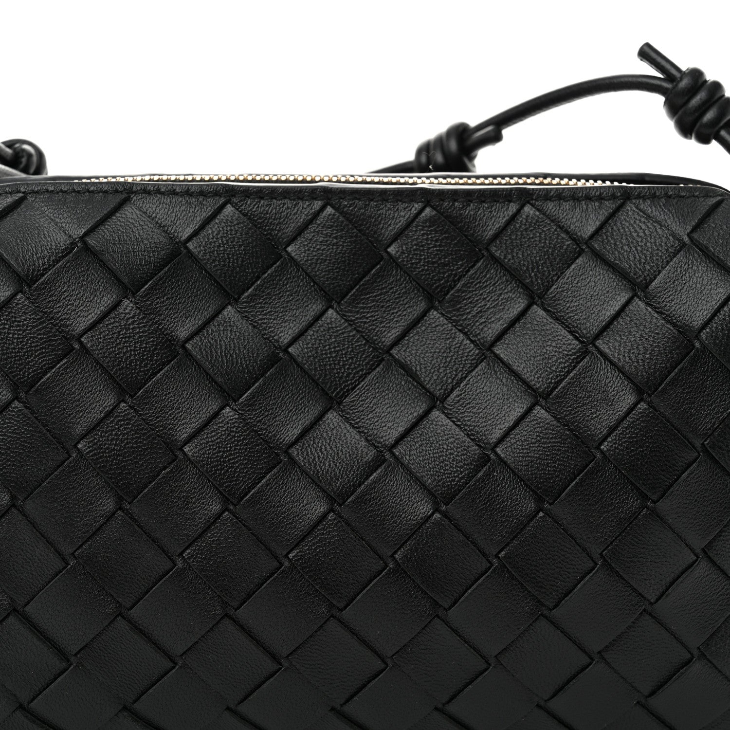 Bottega Veneta Nappa Intrecciato Loop Baguette Bag Black 7 of 9