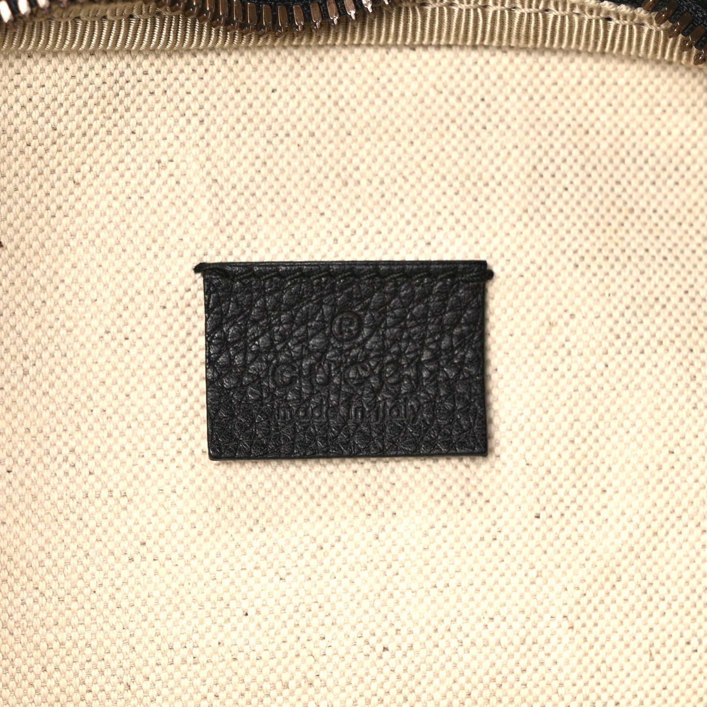 Grained Calfskin Logo Belt Bag Black