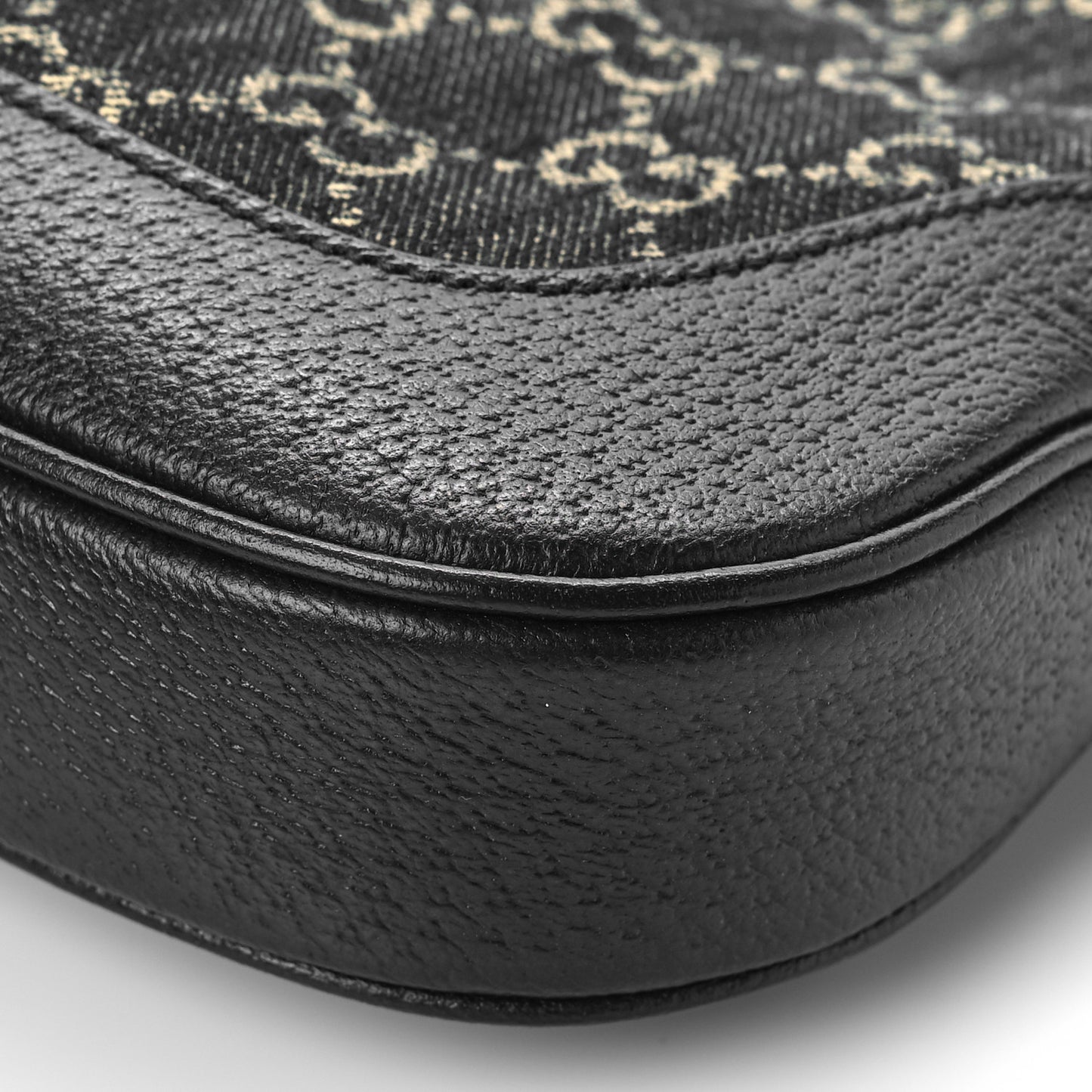 Jacquard Denim GG Monogram Small Jackie 1961 Hobo Black Ivory