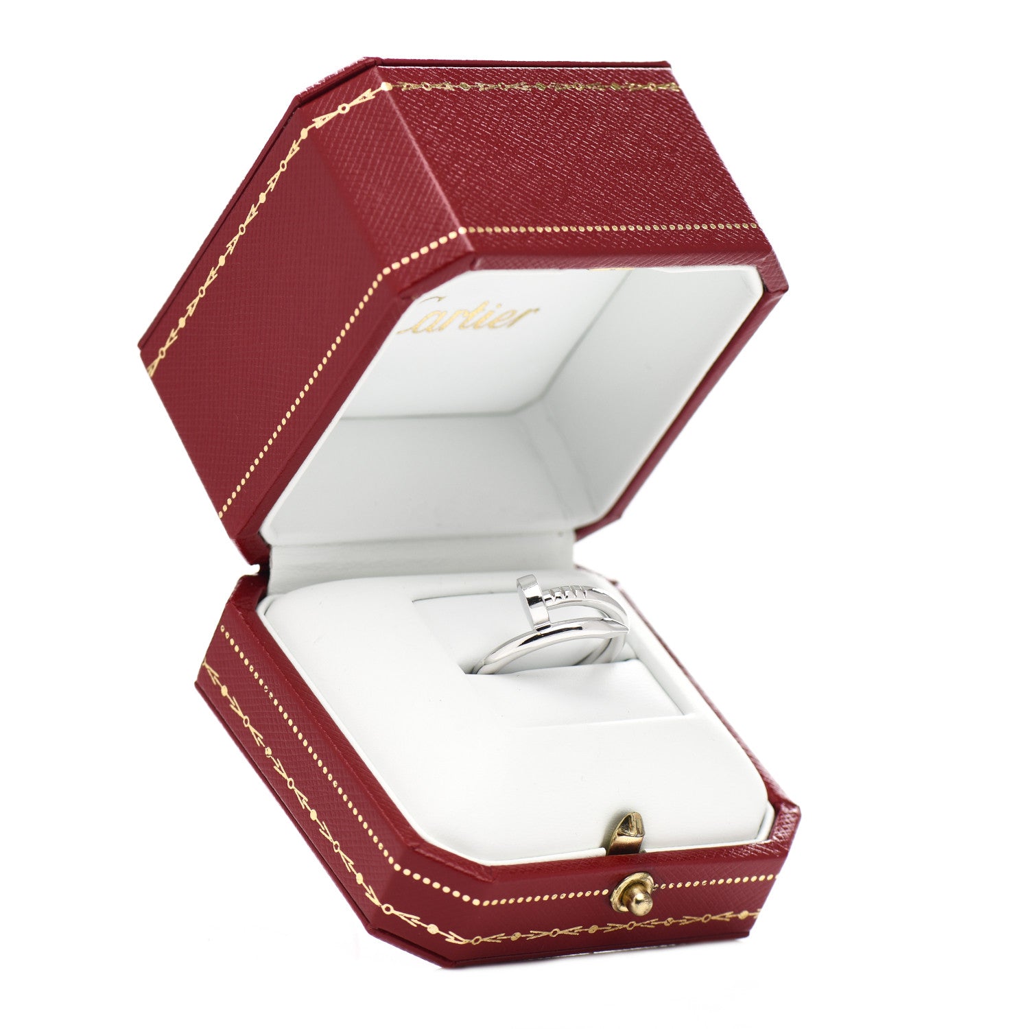 Cartier 18K White Gold Juste Un Clou Ring 55 7.25 5 of 5