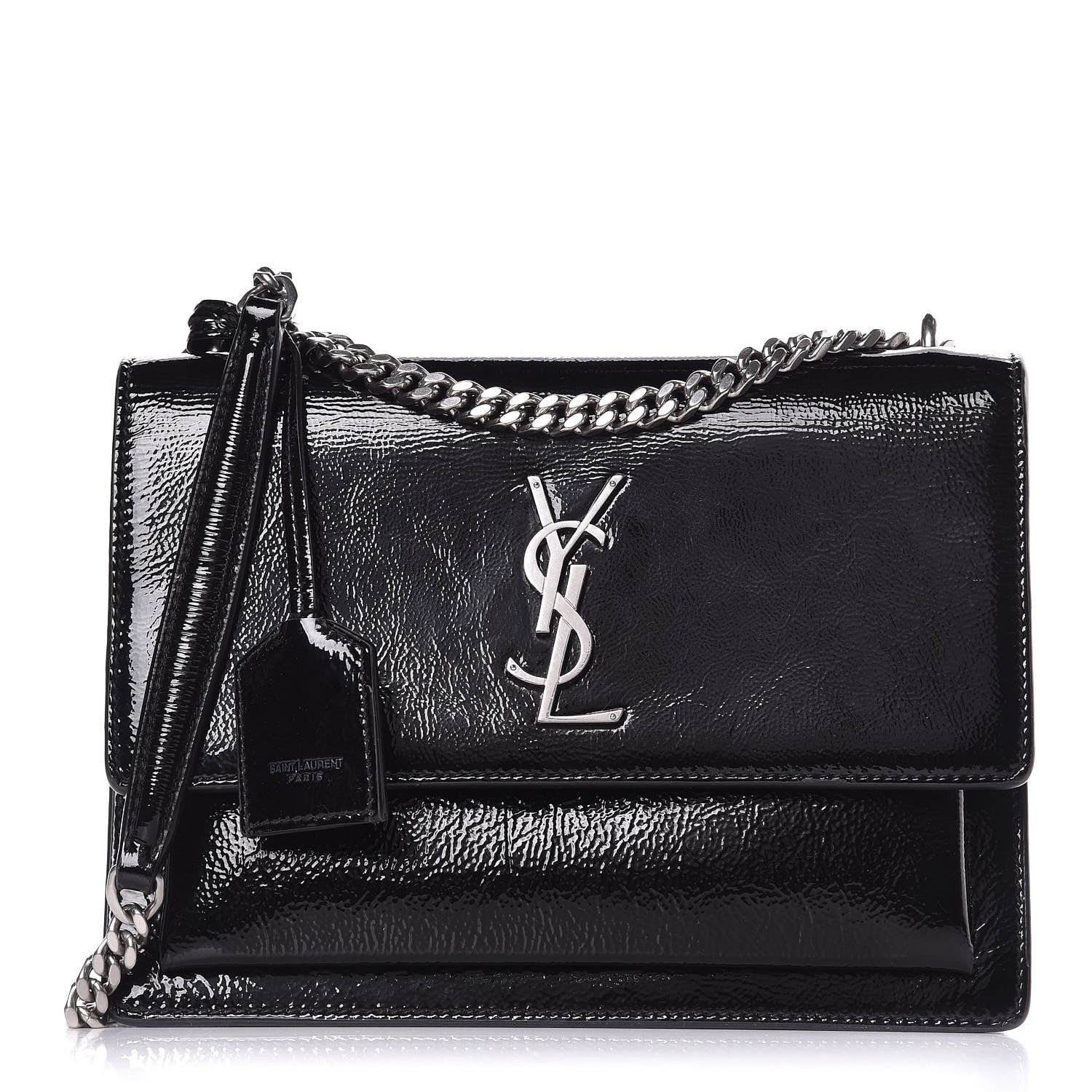 Saint Laurent Patent Medium Monogram Sunset Black 1 of 12
