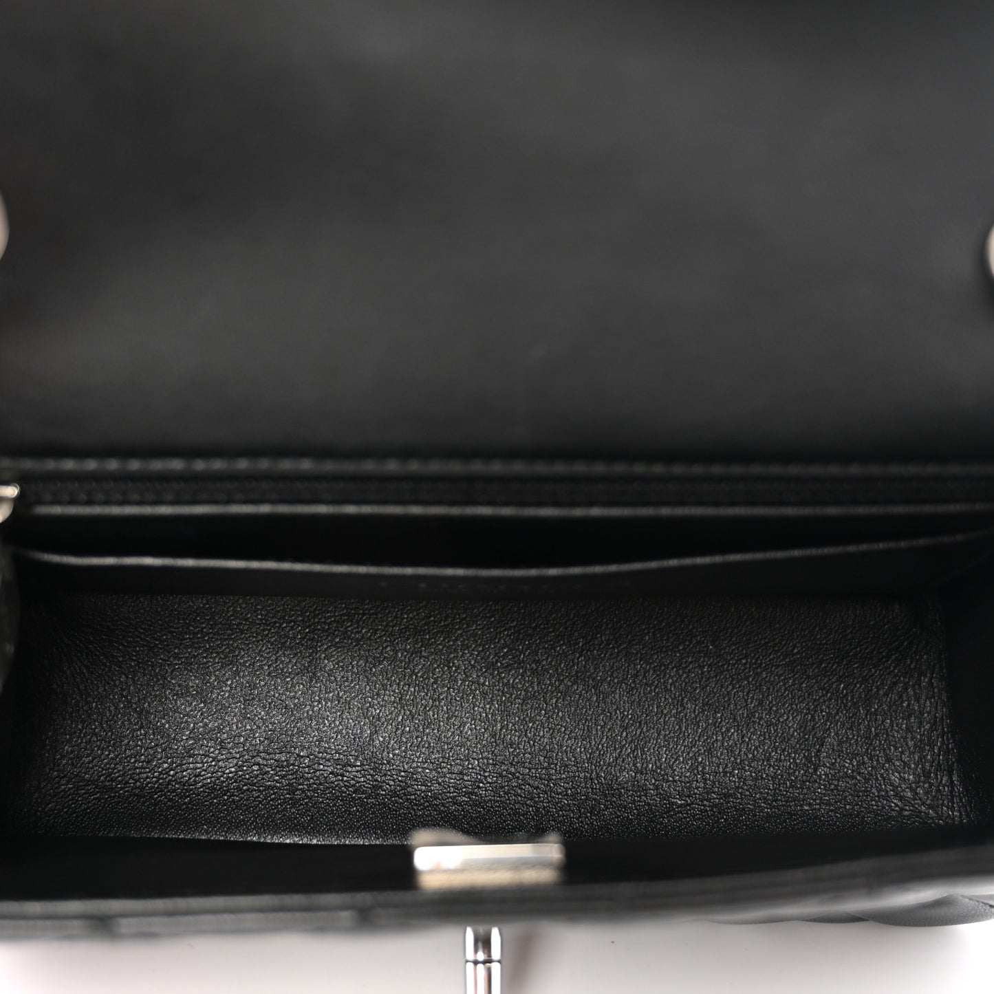 Lambskin Quilted Mini Rectangular Flap Black