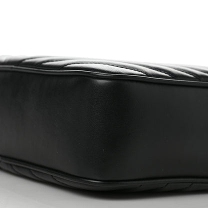 Saint Laurent Calfskin Matelasse Monogram Lou Camera Bag Black 9 of 9