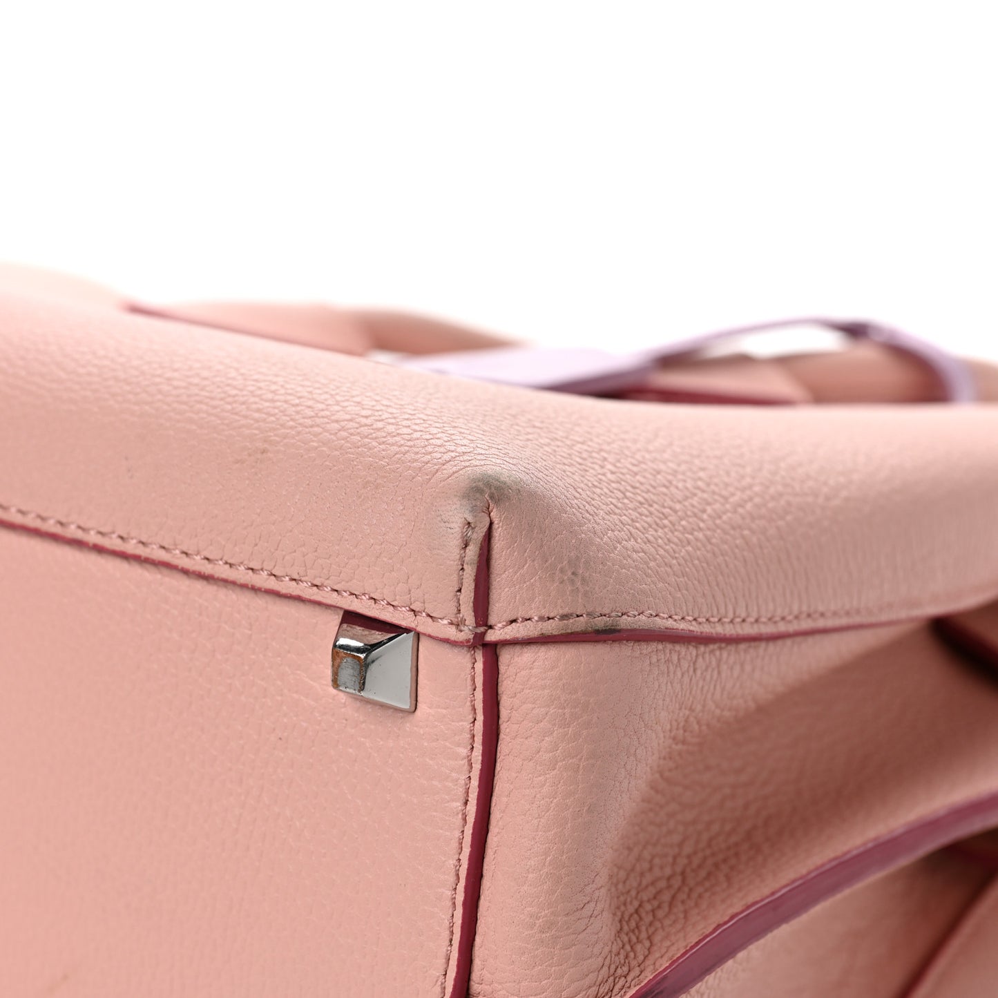Grained Calfskin Medium Milla Tote Pink Blush
