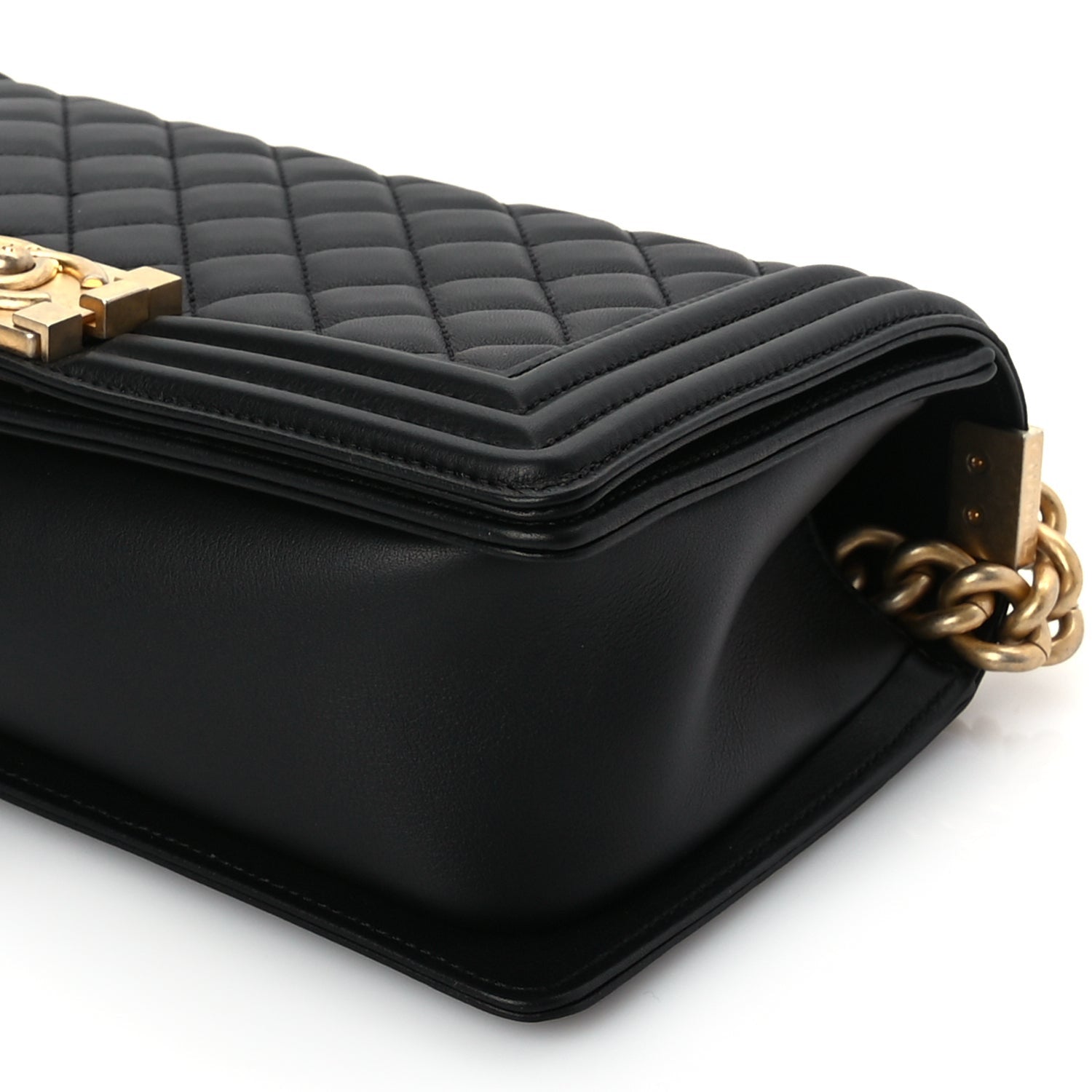 Chanel Calfskin Quilted Medium Boy Flap Black 9 of 9